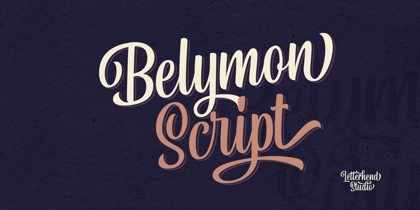 Ejemplo de fuente Belymon Script #1